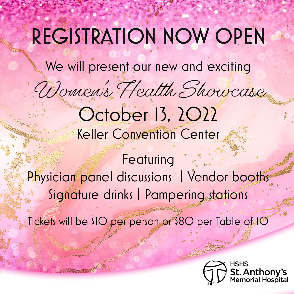 Purchase Your Tickets For the New and Exciting HSHS St. Anthony’s Women